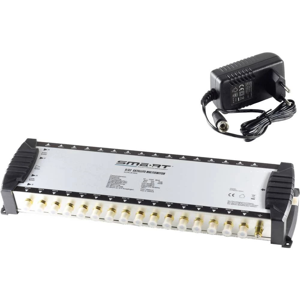Satelitski multiprekidač Smart MSE532NT Ulazi: 5 (4 Sat/1 zemaljske) Broj sudionika: 32 slika