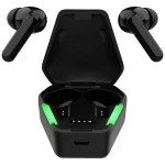 STREETZ TWS-115 igre In Ear Headset Bluetooth® stereo crna  indikator napunjenosti baterije, slušalice s mikrofonom, kontrola glasnoće, kontrola na dodir