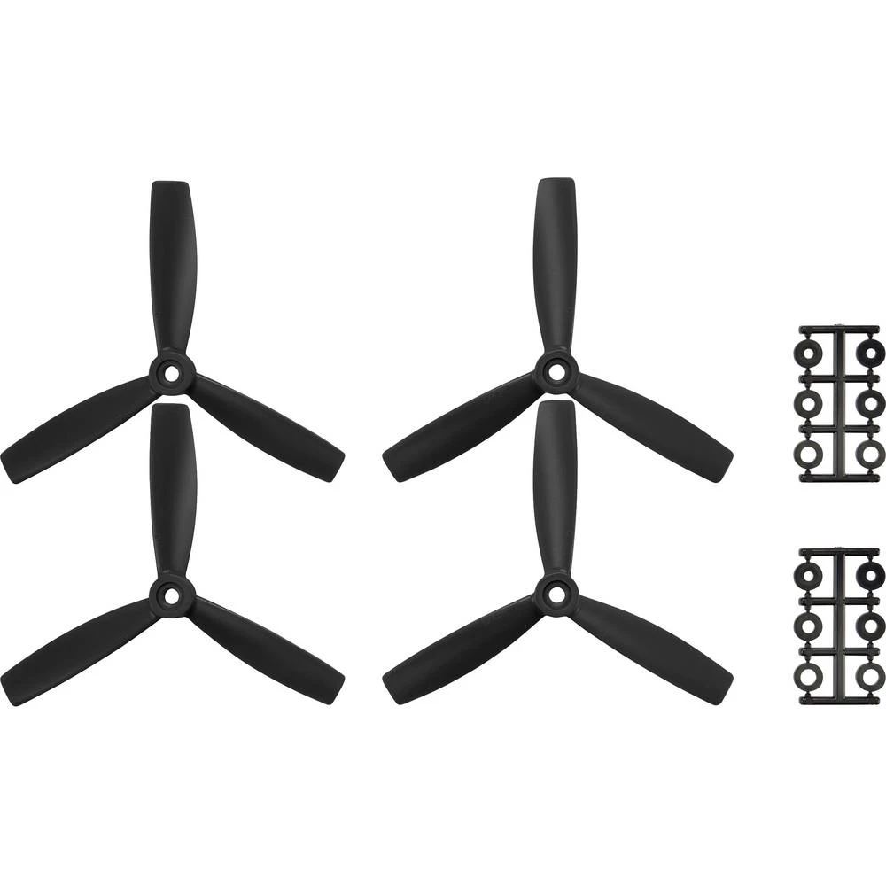 HQ Prop 3-lopatice Komplet propelera za trkaće koptere Radijusni 5 x 4  (12.7 x 10.2 cm) TP5X4.5X3B&TP5X4.5X3RB slika