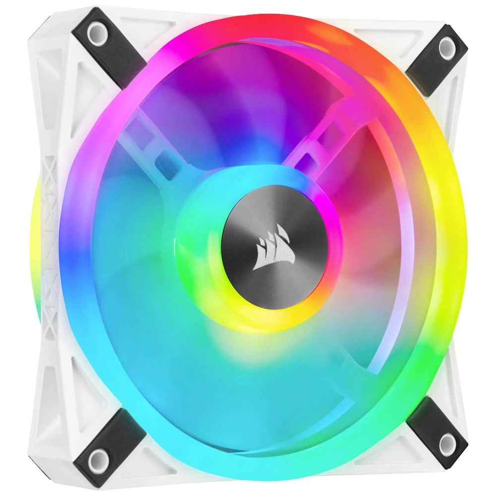 Corsair iCUE QL120 ventilator za PC kućište bijela (Š x D) 120 mm x 25 mm slika