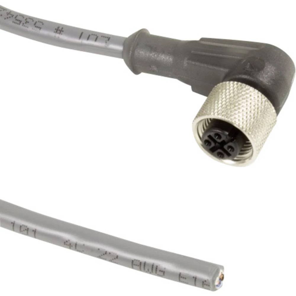 AlphaWire AW1200125 BK357 Utični konektor za senzor/aktivator, konfekcionirani M12 Konektor, kutni 3 m Broj polova: 12 1 ST slika