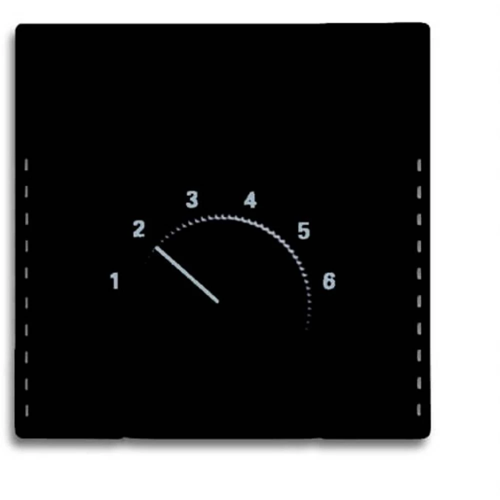 Busch-Jaeger  poklopac regulator temperature  Future Linear crna, intenzivna crna (RAL 9005) 2CKA001710A3907 slika