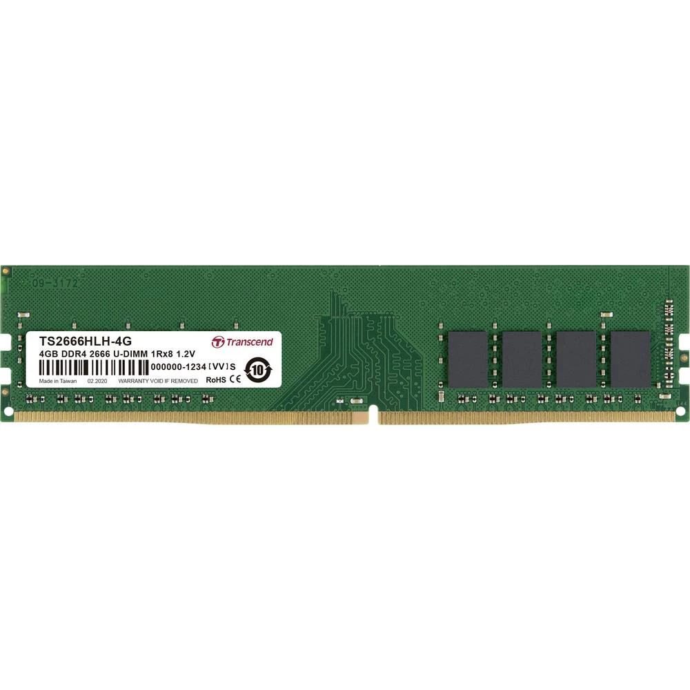 Transcend pc memorijski modul TS2666HLH-4G 4 GB 1 x 4 GB ddr4-ram 2666 MHz CL19 slika