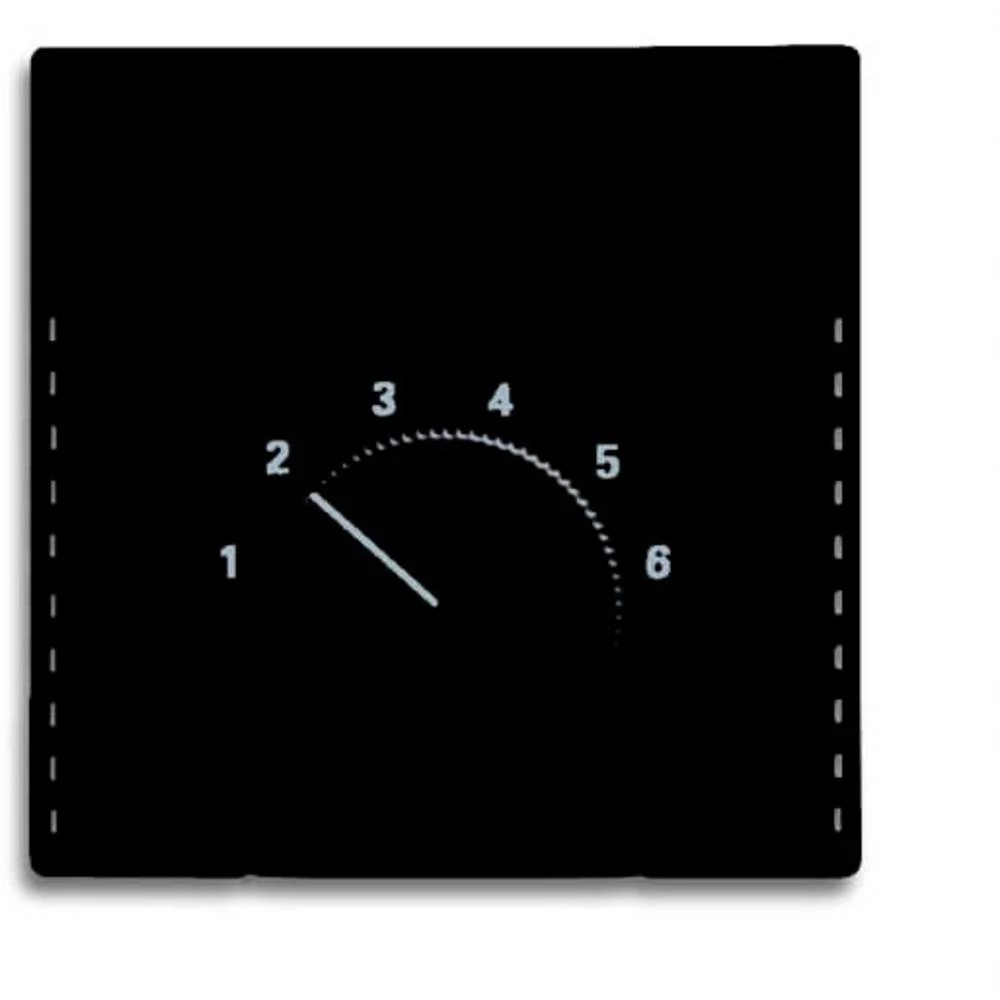Busch-Jaeger  poklopac regulator temperature  Future Linear crno-siva, antracitna boja 2CKA001710A3629 slika