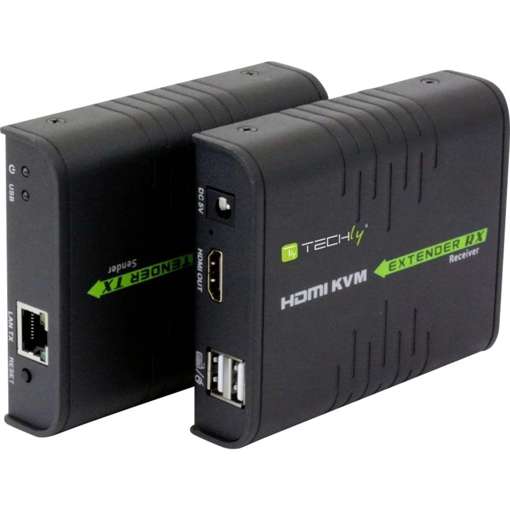 TECHly IDATA-HDMI-KVM2 HDMI™, RJ45, USB 2.0 proširenje (produžetak) putem mrežnog kabela RJ45 120 m slika
