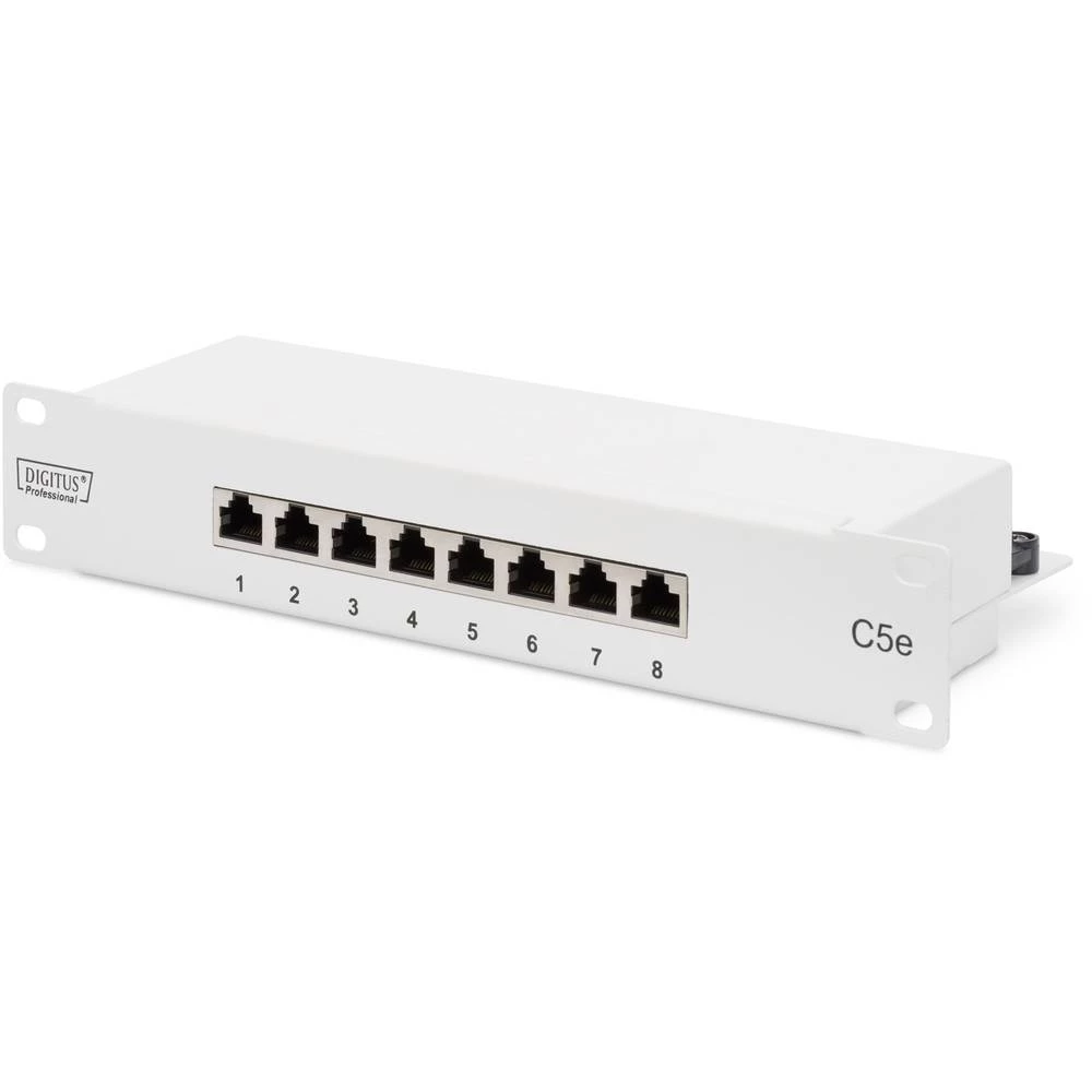 8 ulaza Mreža Patch panel Digitus CAT 5e 1 U slika