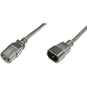 Struja Kabel [1x Muški konektor IEC, C14 - 1x Ženski konektor IEC C13, 10 A] 5 m Crna Digitus slika
