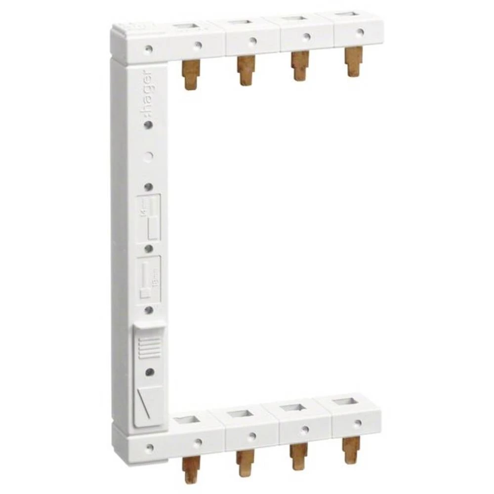 Hager KCF663L fazna šina   smeđa boja, plava boja 4-polni slika