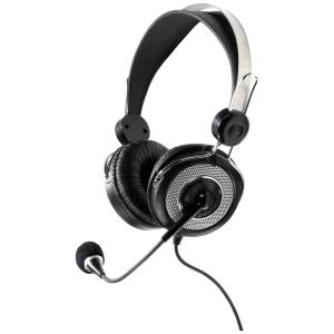 Vivanco IT-HS RET RC računalo On Ear Headset žičani stereo crna slušalice s mikrofonom, kontrola glasnoće slika