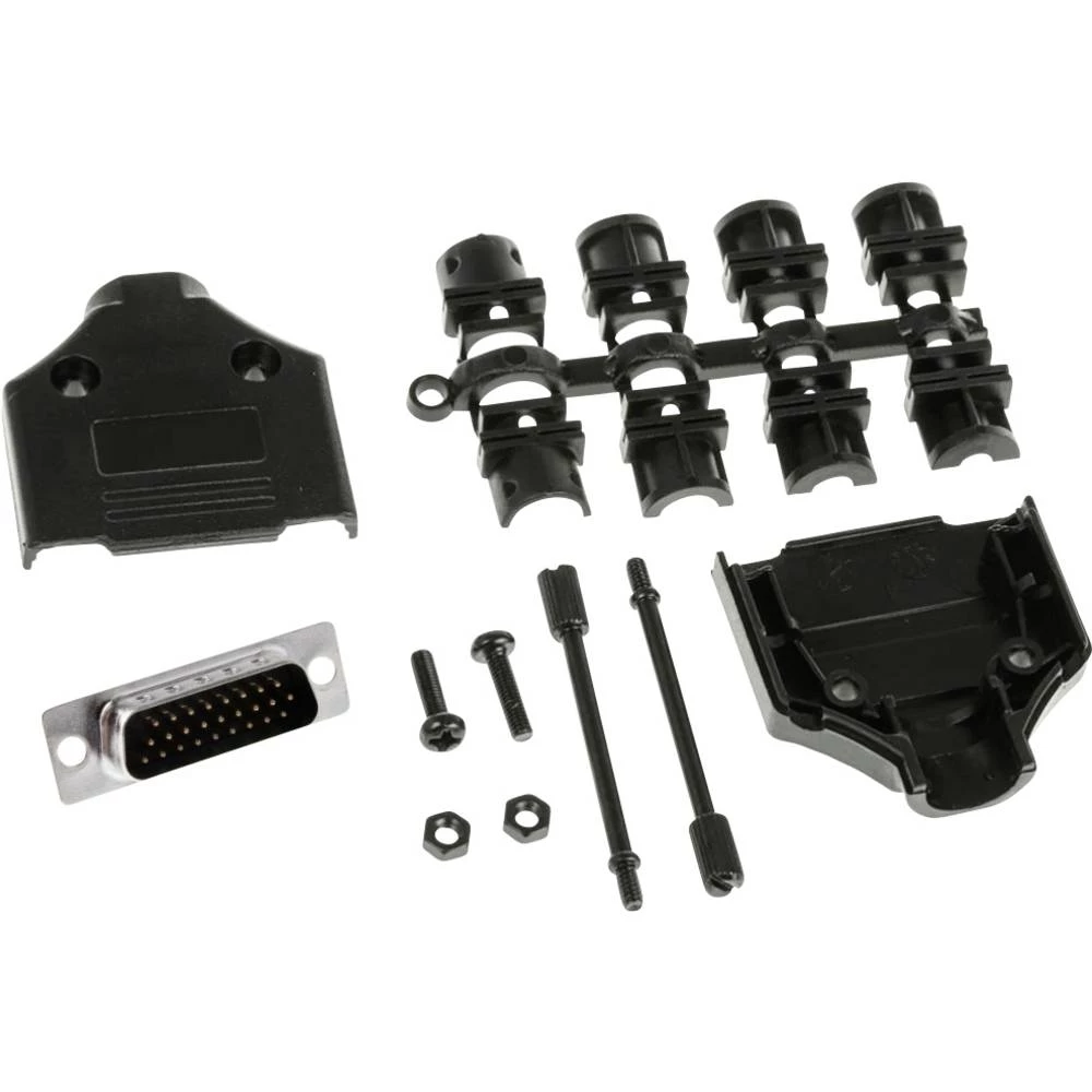 MH Connectors MHDTPPK15HD26MSK komplet D-Sub pinskih konektora 180 ° Broj polova (broj): 15 lemni kup 1 kom. slika
