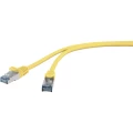 LAN (RJ45) Mreža Priključni kabel CAT 6A S/FTP 30 m Žuta sa zaštitom za nosić, Vatrostalan Basetech slika