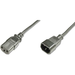 Digitus rashladni uređaji, struja kabel [1x muški konektor iec, c14 - 1x ženski konektor iec c13, 10 a] 1.80 m crna slika