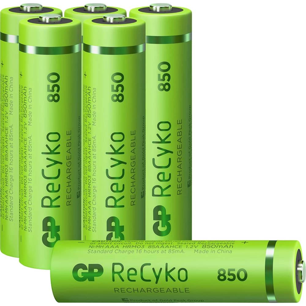 GP Batteries ReCyko+ HR03 4+2 gratis micro (AAA) akumulator NiMH 850 mAh 1.2 V 6 St. slika