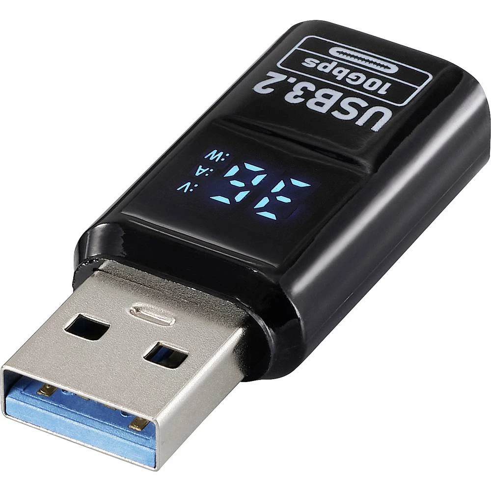 Renkforce USB adapter [1x USB-A utikač - 1x USB-A utičnica] USB 3.2 Type A Charging Adapter, PD36W, 10 Gpbs LED zaslon z slika