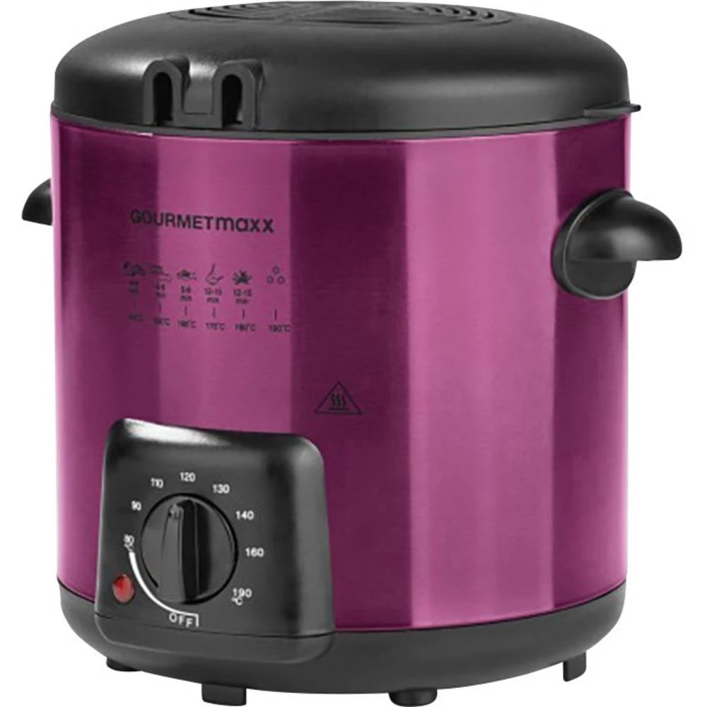 Fondue-friteza, 840 W, 6 Fondue viljuški, GourmetMaxx XJ-2K960S Beere slika