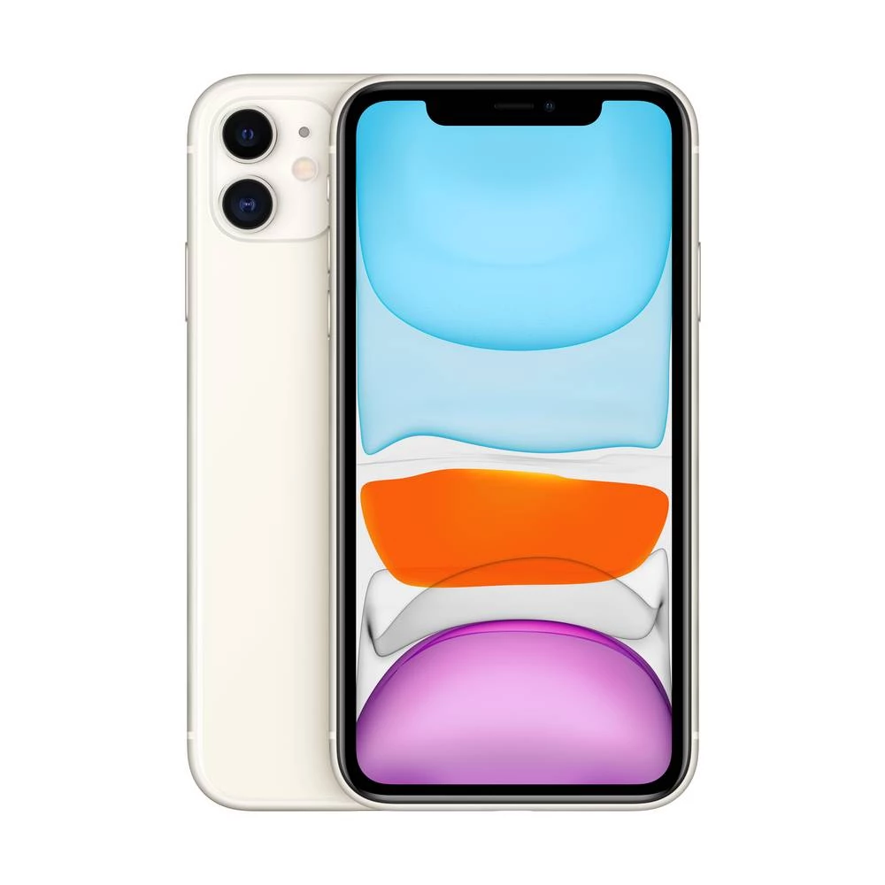 Apple iPhone 11 bijela 64 GB 6.1 palac (15.5 cm) Dual-SIM iOS 14 12 Megapixel Apple iPhone 11 bijela 64 GB 15.5 cm (6.1 palac) slika