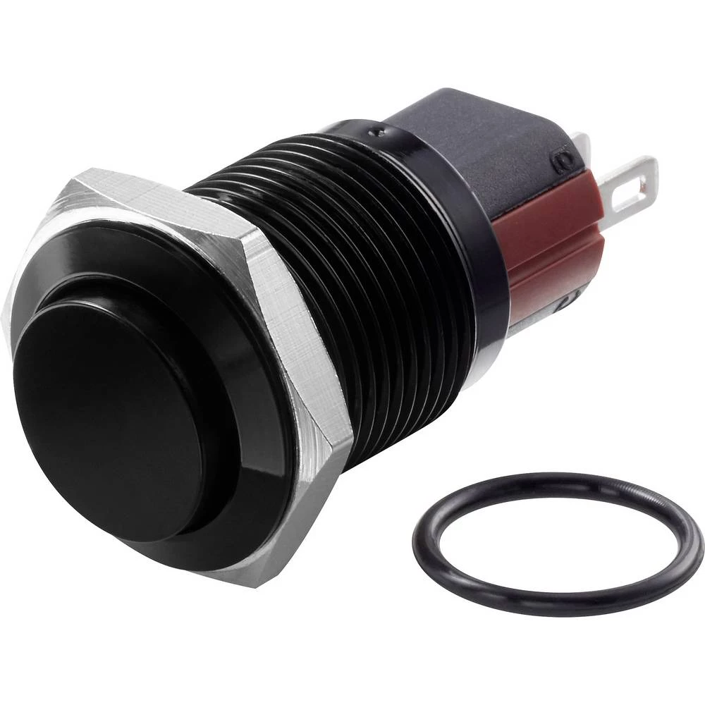 TRU COMPONENTS TC-GQ16-KH-11/J/A Tlačni prekidač sa zaštitom od vandalizma 48 V/DC 2 A 1 x OFF/(ON) IP65 vraća se u izsprijedai slika