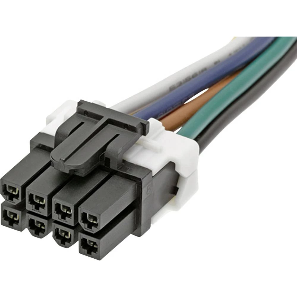 Molex 451350810 Mini-Fit TPA2-to-Mini-Fit TPA2 Off-the-Shelf (OTS) Cable Assembly, Dual Row, 1.0m Length, 8 Circuits, Bla slika