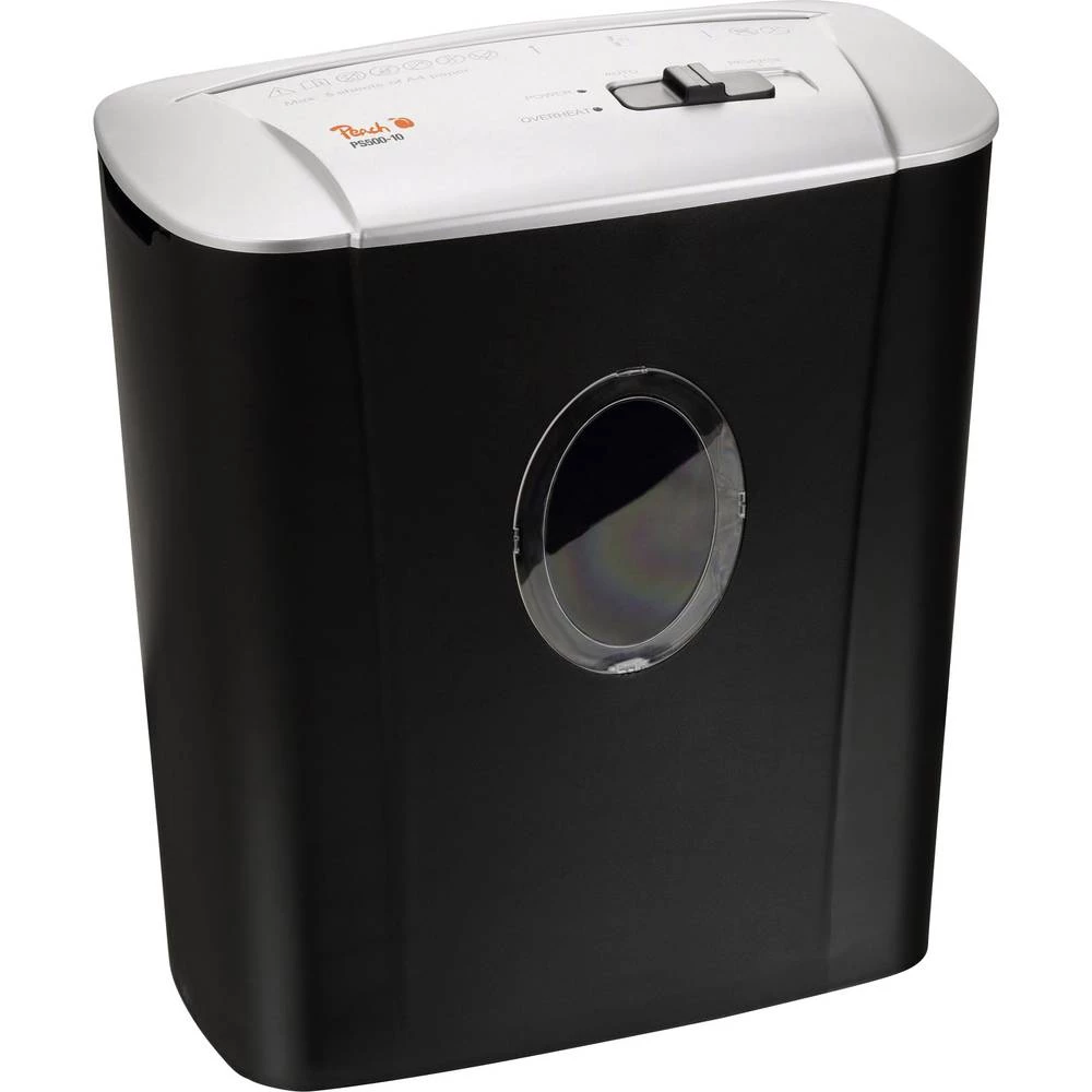 Uništavač dokumenata Peach PS500-10 Rezanje na komade 4 x 52 mm 11 l Broj stranica (maks.): 5 Razina sigurnosti (uništavanje dat slika