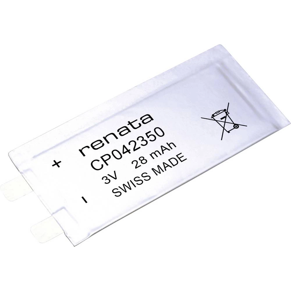 Renata Thin-Film Primary CP042350.IB Specijalne baterije Prizmatični U-lemna zastavica Litijev 3 V 28 mAh 1 ST slika