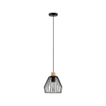Viseća svjetiljka LED E27 20 W Paulmann Cameo 70891 Crna, Drvo