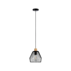 Viseća svjetiljka LED E27 20 W Paulmann Cameo 70891 Crna, Drvo slika