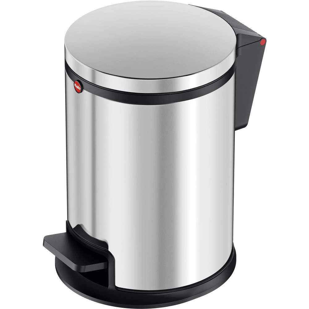 Kozmetička posuda 3 l Hailo Pure S (&Oslash; x V) 178 mm x 280 mm Srebrna Mehanizam stopalo-pedal 1 ST slika