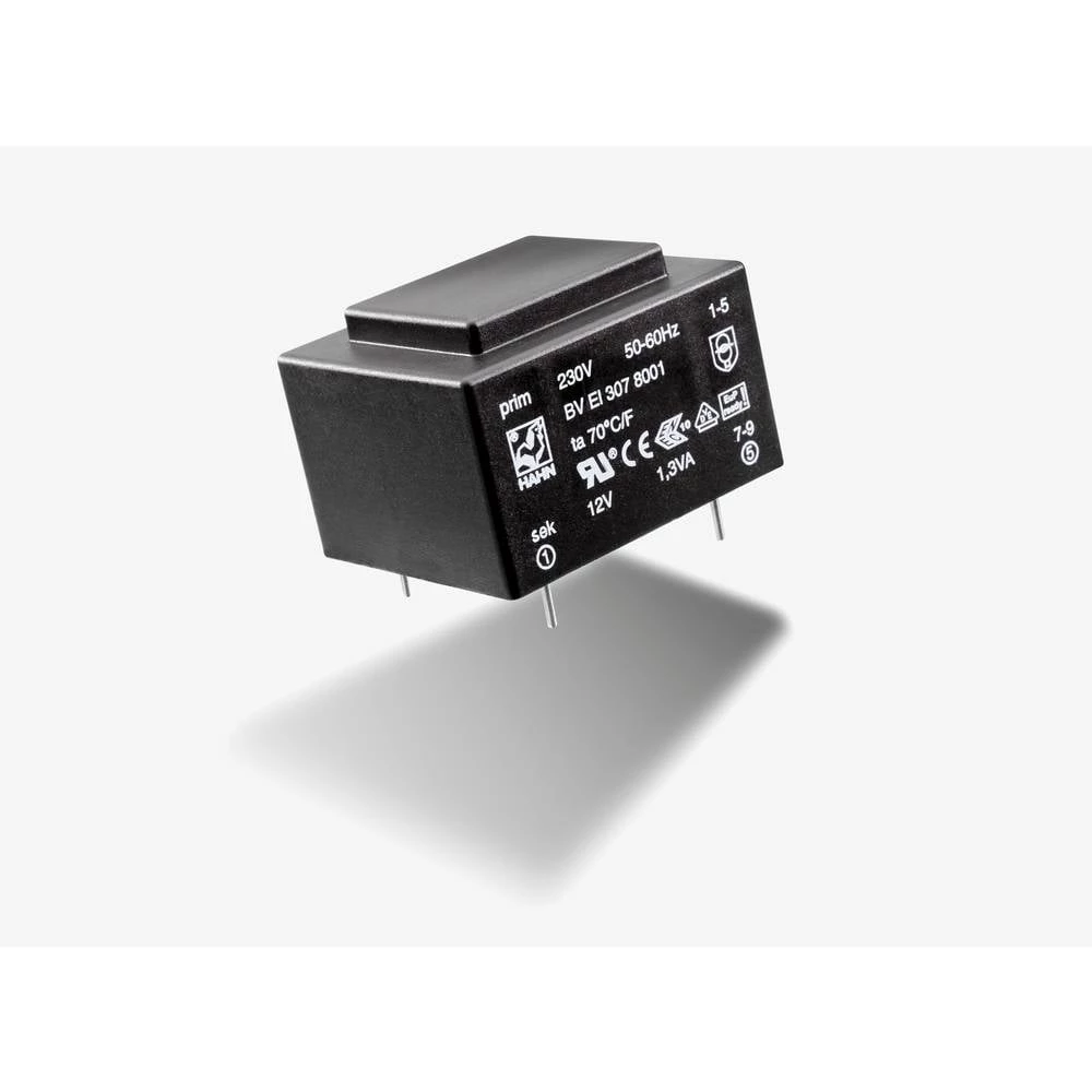 Hahn BV EI 307 8012 transformator za tiskanu pločicu 1 x 230 V 1 x 15 V/AC 1.3 VA 87 mA slika