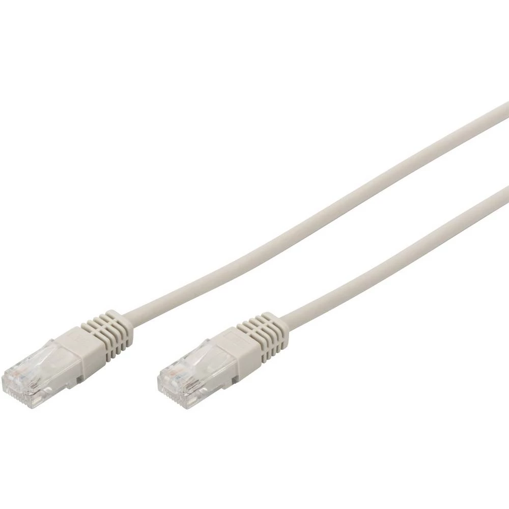 Digitus DK-1511-150 RJ45 mrežni kabel, Patch kabel cat 5e U/UTP 15.00 m siva upleteni parovi 1 St. slika