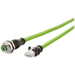Metz Connect 142M2X25020 M12 mrežni kabel, Patch kabel CAT 6a S/FTP 2 m zelena PUR plašt, postojan na kiselinu, postojan na ozon, UV otporan, mogućnost korištenja za vuču, bez halogena, postojan na...