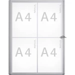 Maul Izlog MAULextraslim Upotreba za papirni fomat: 4 x DIN A4 Interijer 6820408 Aluminijum Srebrna 1 ST