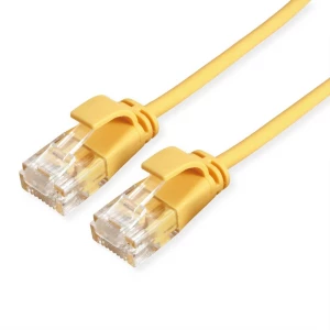 Roline 21.15.3921 RJ45 mrežni kabel, Patch kabel cat 6a U/UTP 0.30 m žuta nezaštićen, bez halogena, vatrostalan 1 St. slika