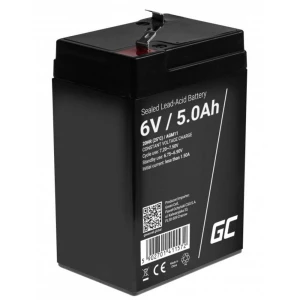 Green Cell  AGM11 olovni akumulator 6 V 5 Ah olovno-gelni (Š x V x D) 70 x 107 x 47 mm plosnati priključak 4.8 mm ciklus postojanosti, bez održavanja slika