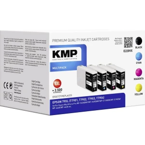 KMP Kombinirano pakiranje tinte Zamijena Epson 79XL, T7901, T7902, T7903, T7904 Kompatibilan Crn, Cijan, Purpurno crven, Žut E22 slika
