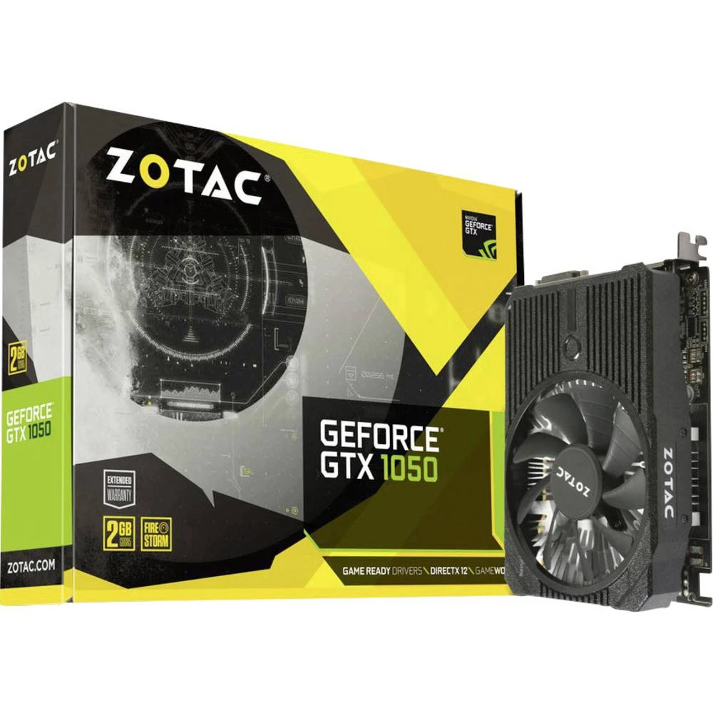 Grafička kartica Zotac Nvidia GeForce GTX1050 Mini 2 GB GDDR5-RAM PCIe x16 HDMI&trade;, DVI, DisplayPort slika