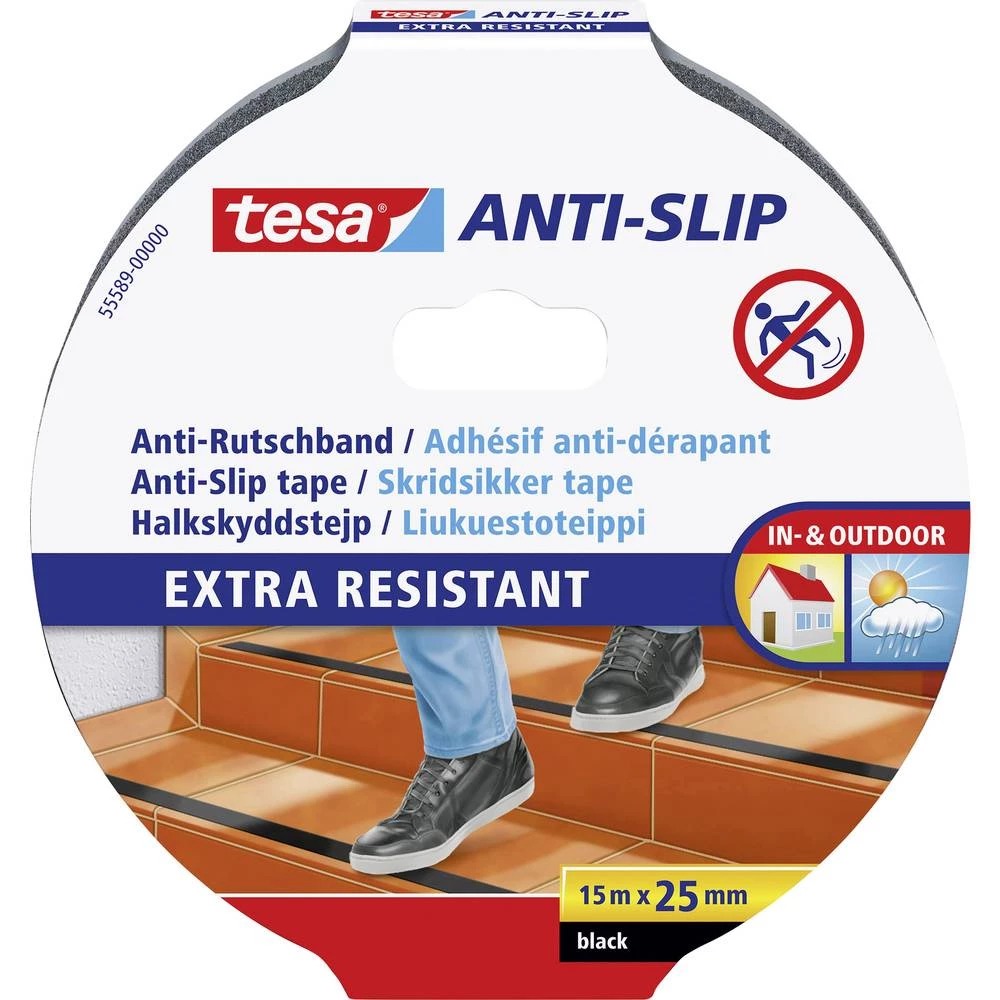 Protuklizna traka Crna (D x Š) 15 m x 25 mm tesa 55589-00000-11 1 Role slika