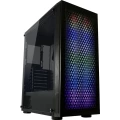 LC Power Gaming 800B midi-tower kućište za igraće računalo crna integrirana rasvjeta, bočni prozor, filter prašine slika