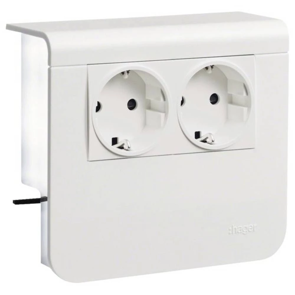 SL200559009016 pribor rubnih letvica za elektriku SL200559009016 kućište za utičnice bijela 1 St. slika