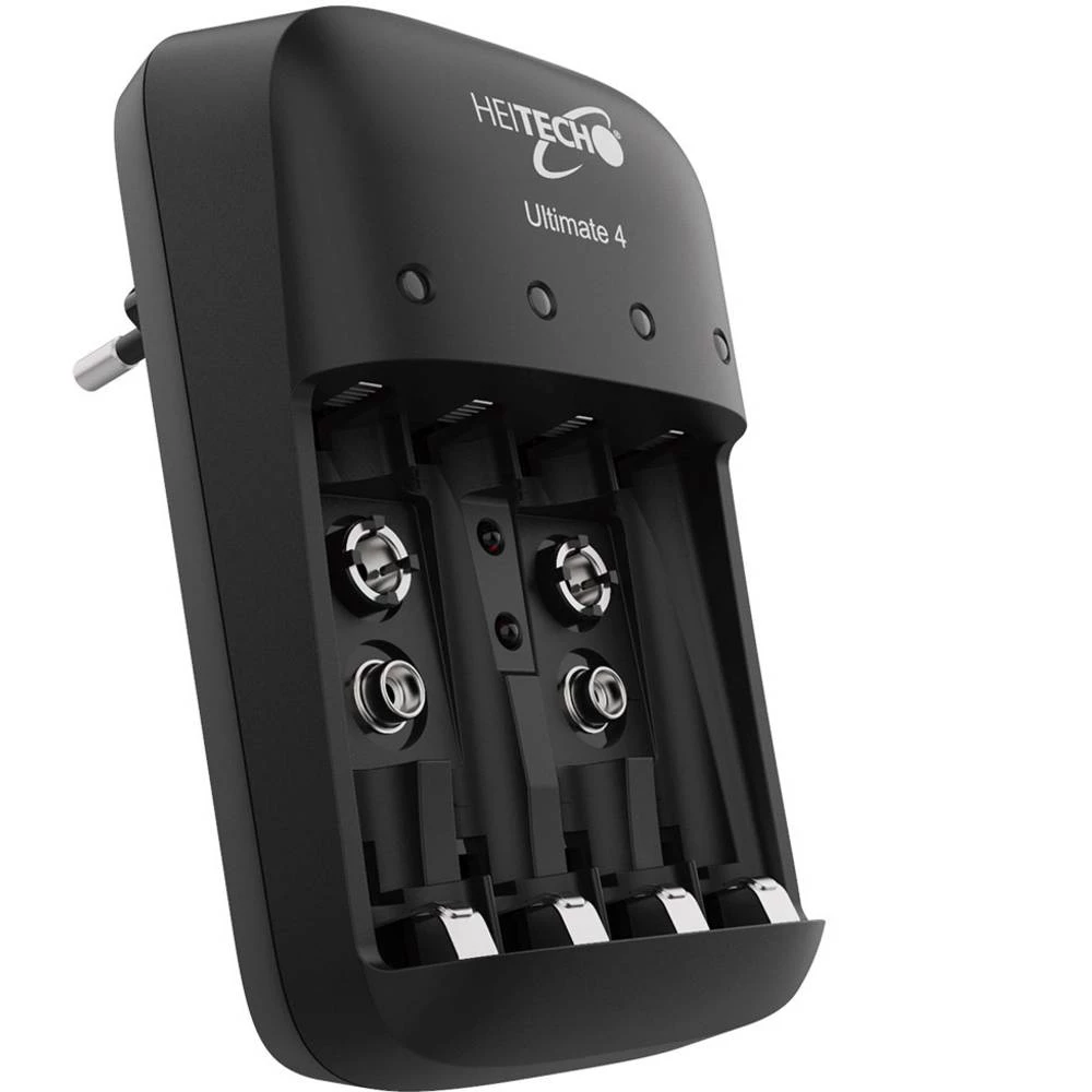 Heitech Ultimate 4 Nikalj-metal-hidridni, Nikalj-kadmijev 9 V Block, Micro (AAA), Mignon (AA) Punjač okruglih stanica slika