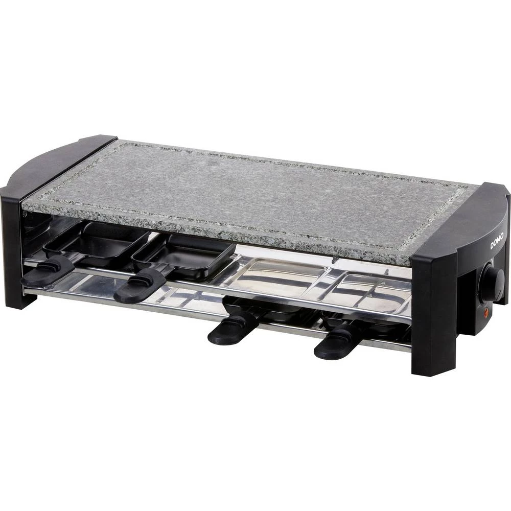 DOMO DO9186G kamen za roštilj 8 posuda, premaz protiv lijepljenja crna, tamnosiva slika