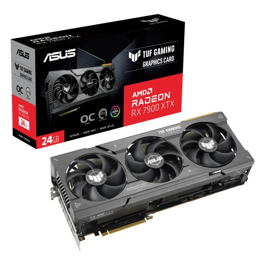 Asus grafička kartica AMD Radeon RX 7900 XTX Gaming Overclocked 24 GB GDDR6-RAM PCIe  HDMI™, DisplayPort slika