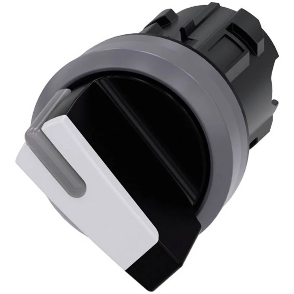 Siemens 3SU1032-2BF60-0AA0 preklopni prekidač prednji prsten od metala, osvjetljen geg pješčano-siva, bijela 1 x 90 °  1 St. slika