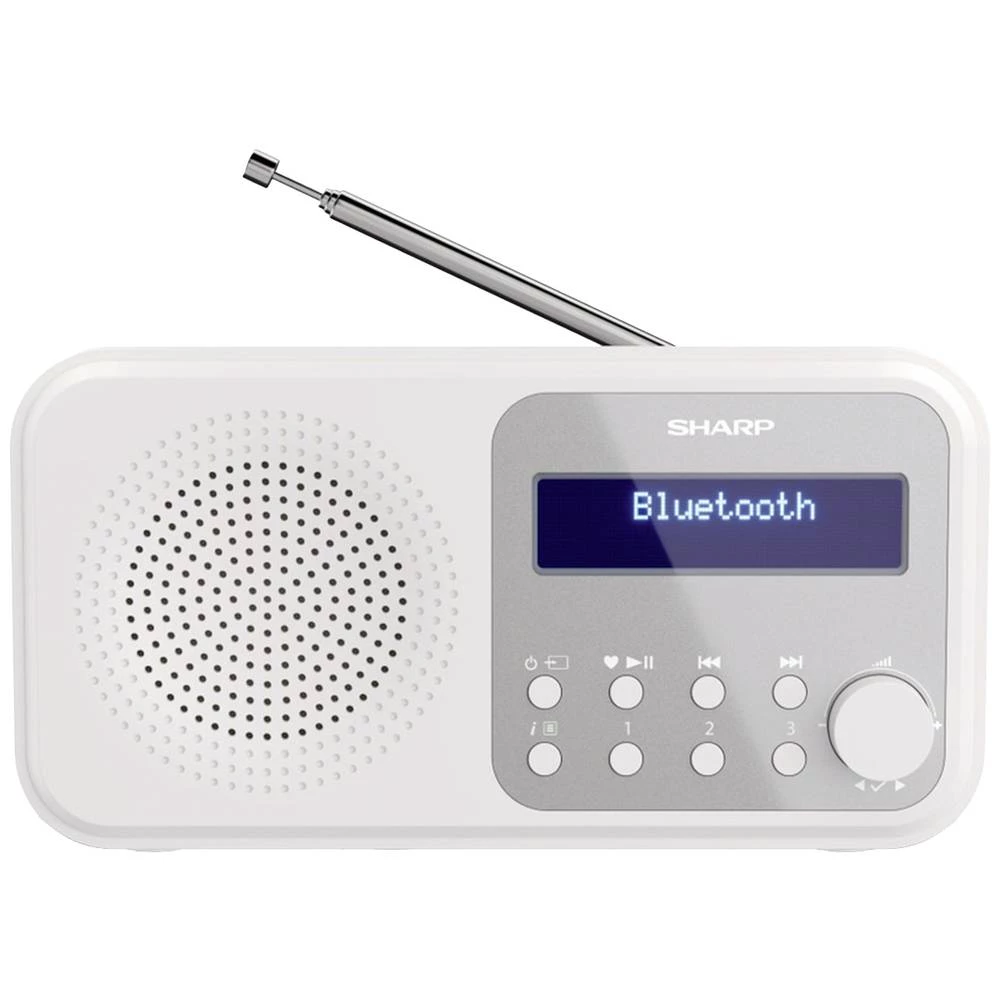 Sharp DR-P420 desktop radio DAB+ (1012), DAB (1013), FM Bluetooth®, USB bijela slika