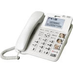 Geemarc CL595 telefon s kabelom za seniore responder, handsfree, optički signal tijekom primanja poziva, za kompatibilna slušna