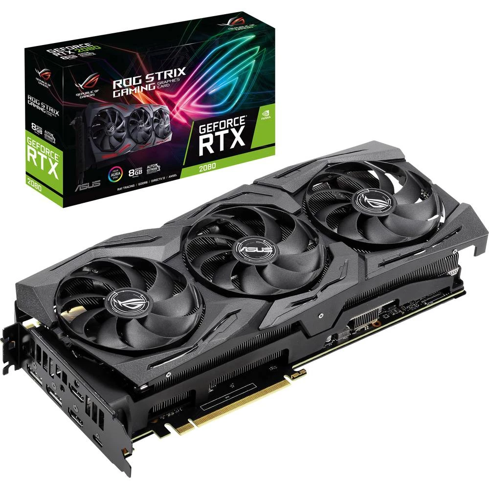 Grafička kartica Asus Nvidia GeForce RTX2080 Strix 8 GB GDDR6-RAM PCIe x16 HDMI&trade;, DisplayPort, USB-C&trade; slika