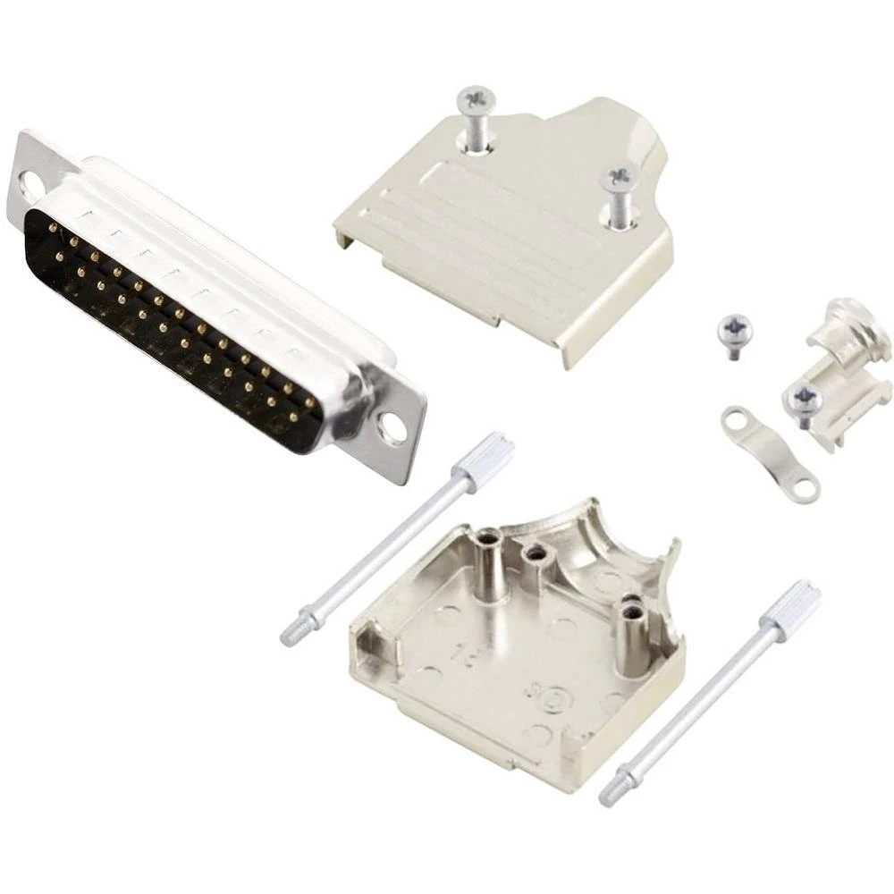 MH Connectors MHDM25-DM25P-K komplet D-Sub pinskih konektora 180 ° Broj polova (broj): 25 lemni kup 1 St. slika