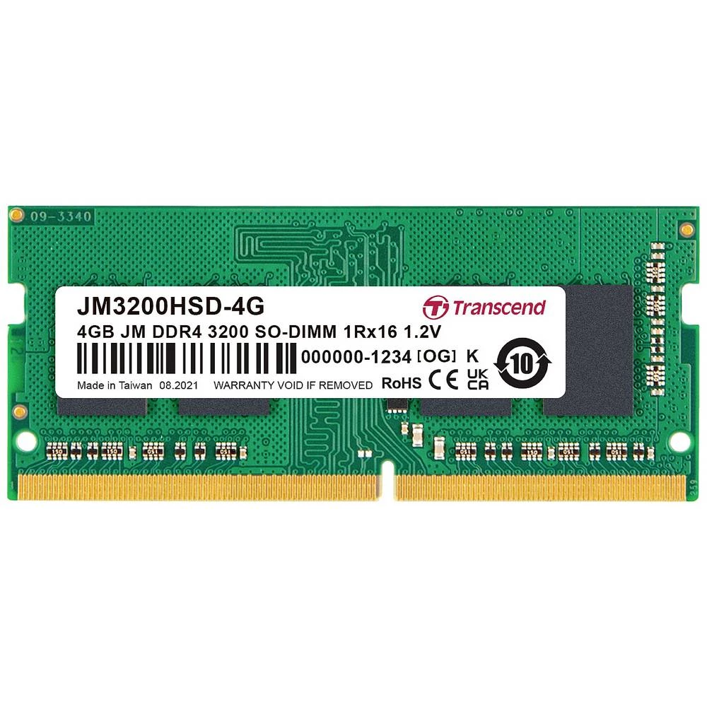 Transcend JM3200HSD-4G memorijski modul prijenosnog računala  4 GB 1 x 4 GB DDR4-RAM 3200 MHz CL22 slika
