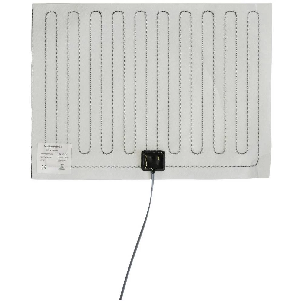 Thermo TECH tekstil grijaća folija 12 V/DC, 12 V/AC 15 W Vrsta zaštite IPX4 (D x Š) 350 mm x 260 mm slika