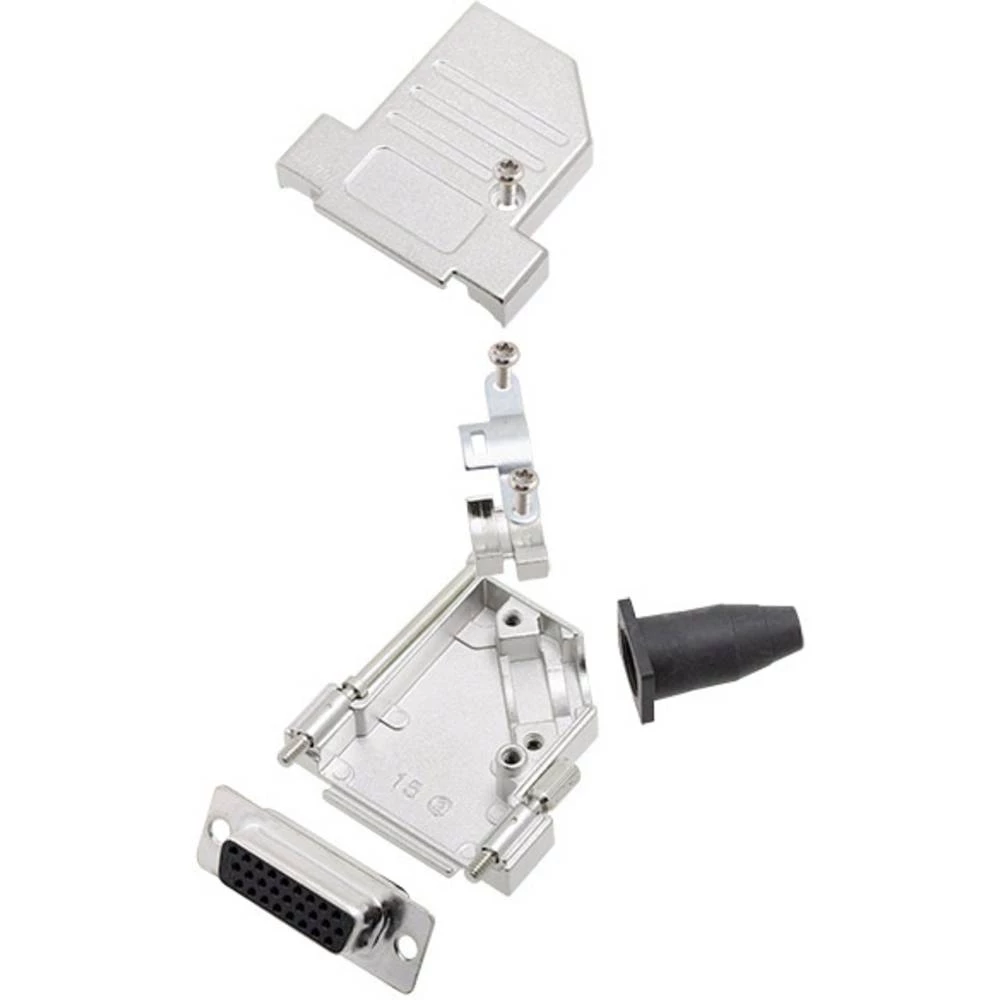 Višestruki ženski konektor D-SUB komplet 45 ° Broj polova: 26 Lemni kup Amphenol 1 ST slika