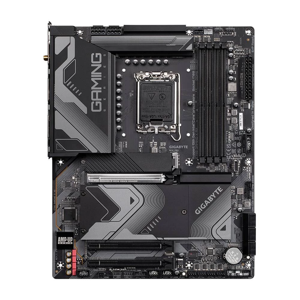 Gigabyte Z790 GAMING X AX, Intel, LGA 1700, Intel® Celeron®, Intel® Core™ i3, Intel® Core™ i5, Intel® Core™ i7, Intel® Core™ i9,..., LGA 1700, DDR5-SDRAM , 128 GB Gigabyte Z790 GAMING X AX matična ... slika